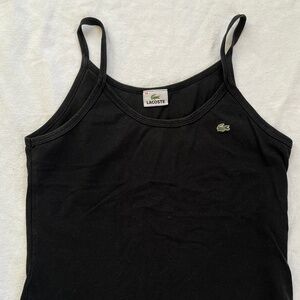 Vintage Lacoste Black Tank Top Women’s 44 S/M Italy